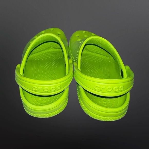 Toddler CROCS Classic Clog Neon Green Size C 12 - Picture 5 of 5